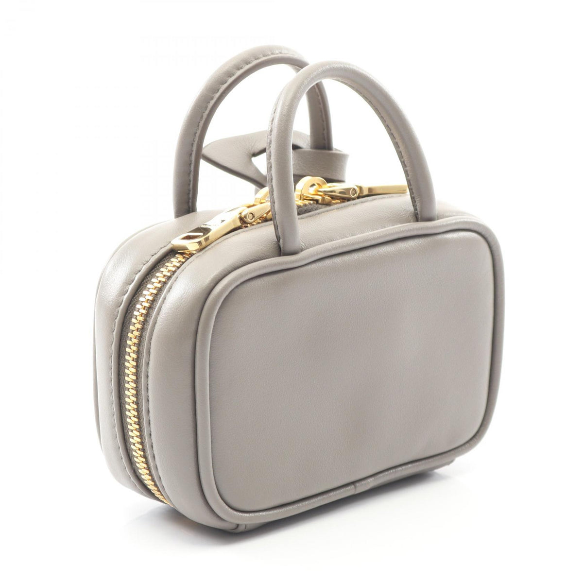 Miu Miu Micro Bag Leather Charm Gray