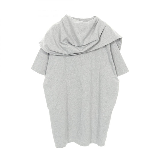 BALENCIAGA Incognito Hooded Layered T-Shirt Gray Size 1