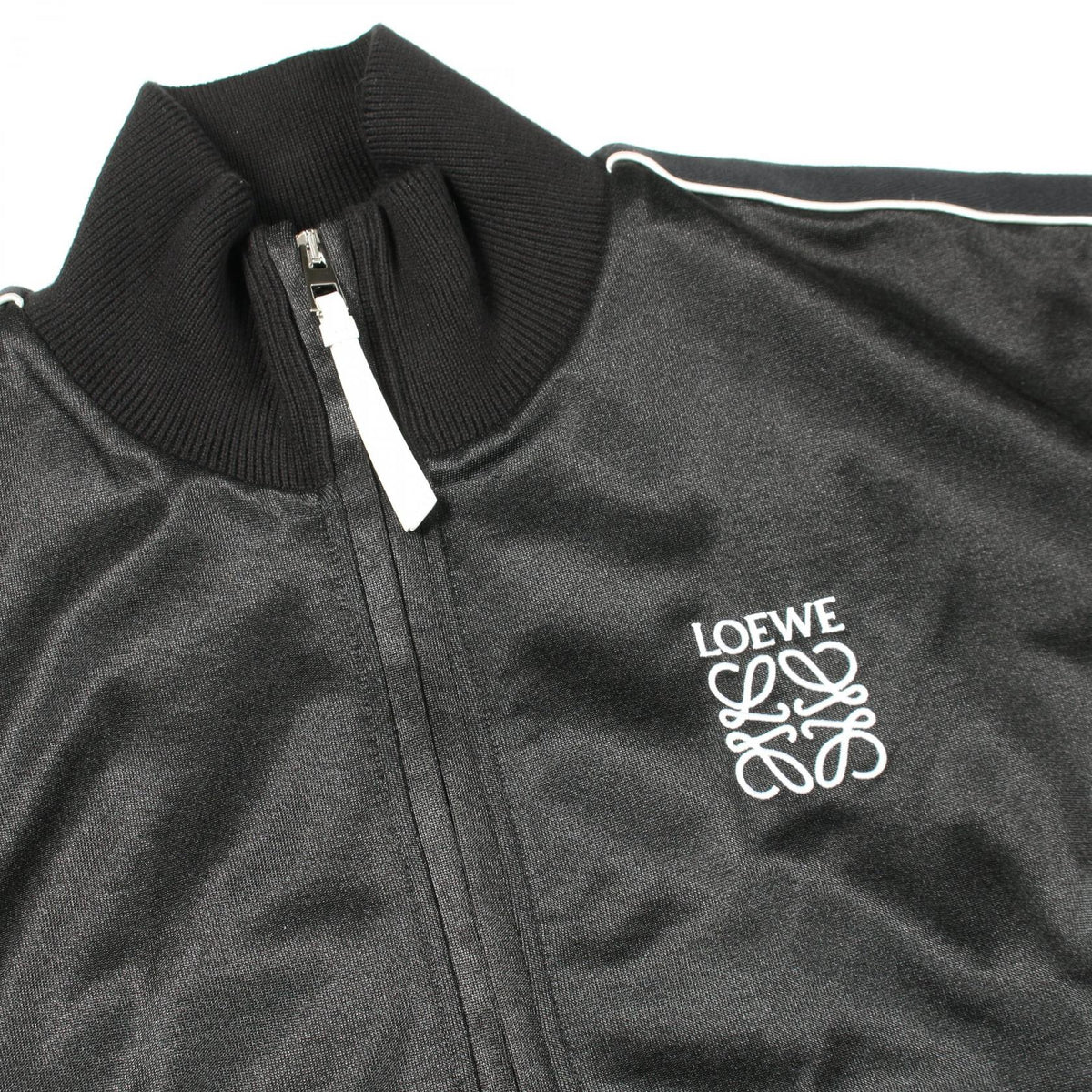 LOEWE Anagram Embroidered Jacket Poly/Cotton Black Size L