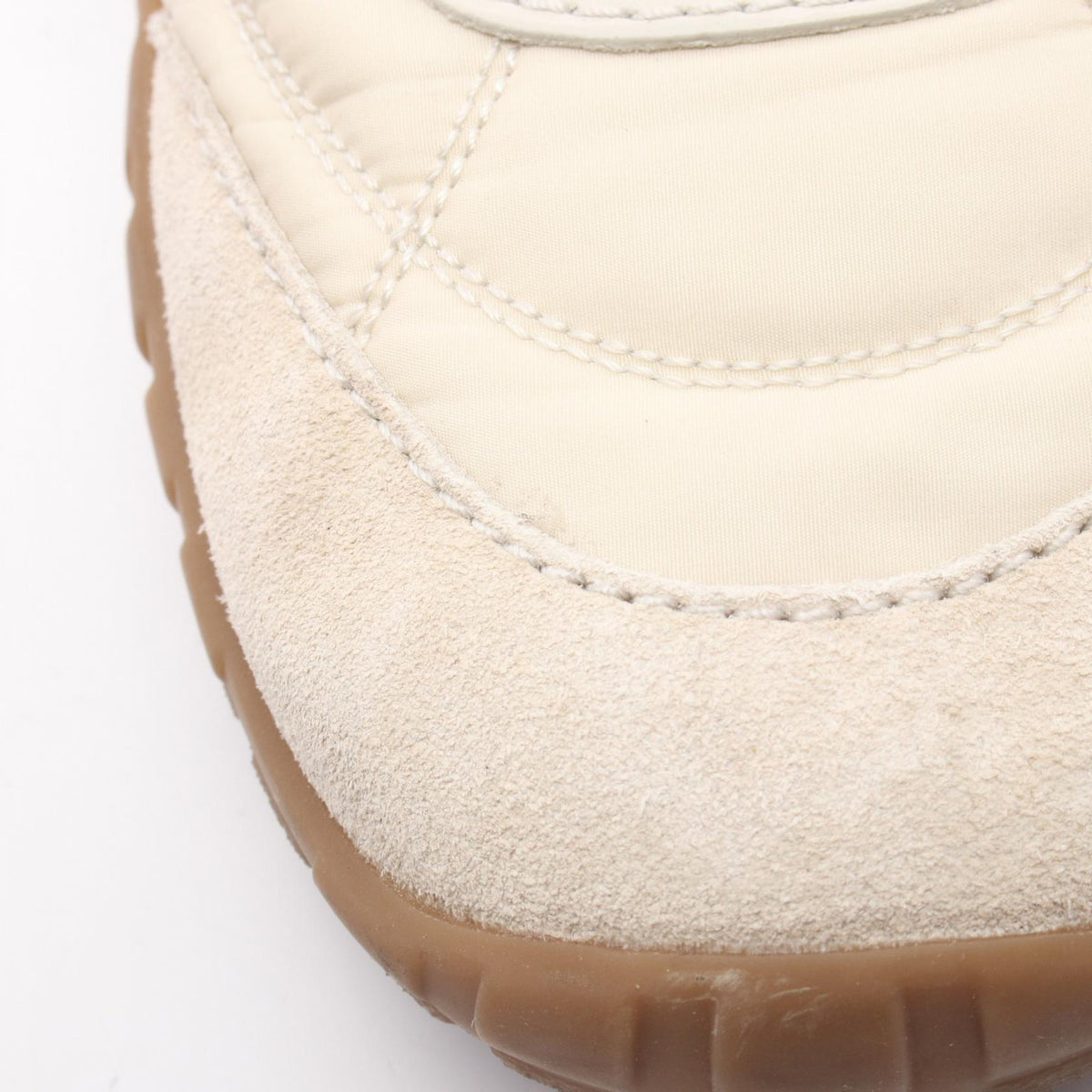 Miu Miu Beige Tyre Suede Sneakers Size 36.5