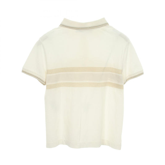 Dior Logo Cotton Polo Shirt White Size S