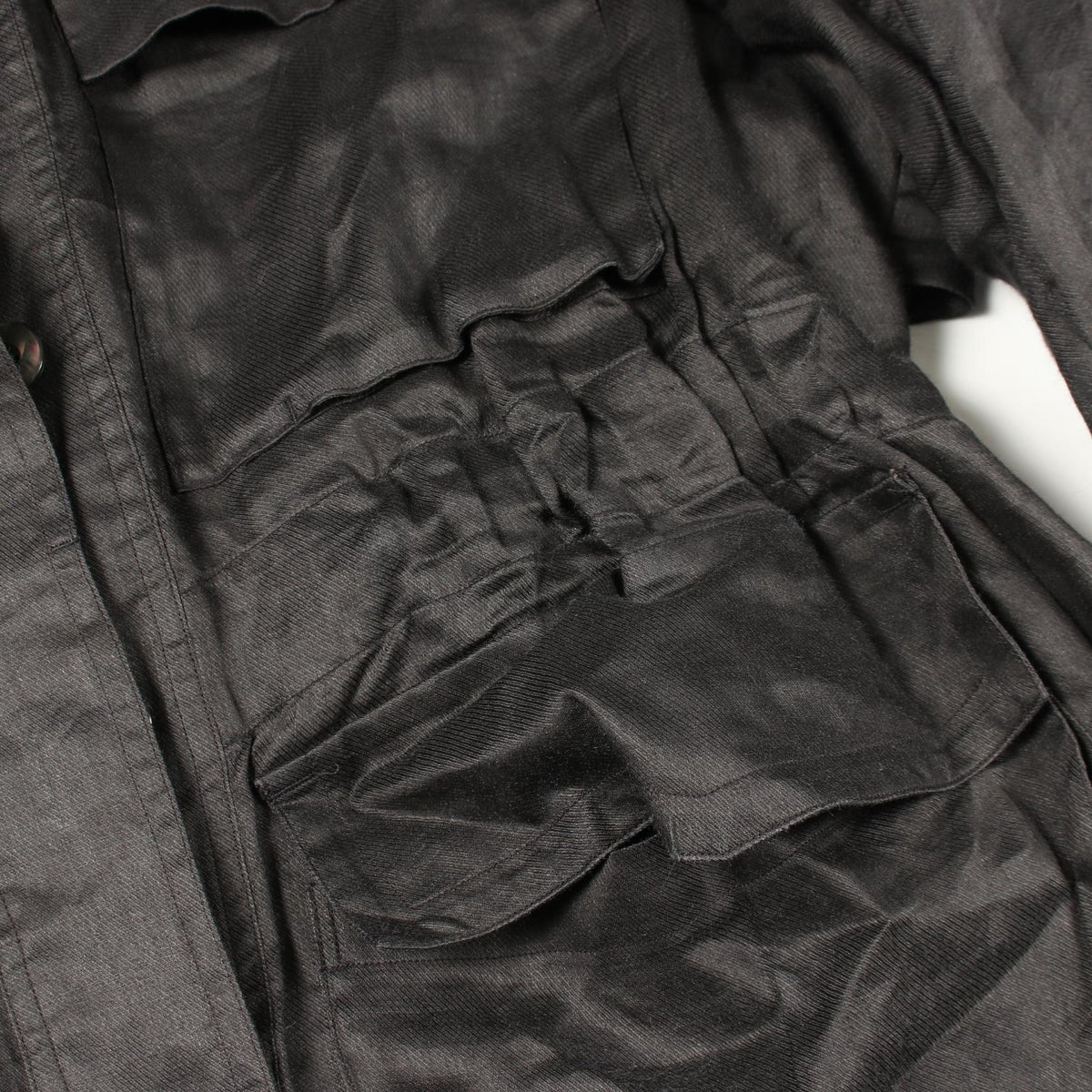 Chaos Fabric Button Up Black Shirt Size ONE SIZE