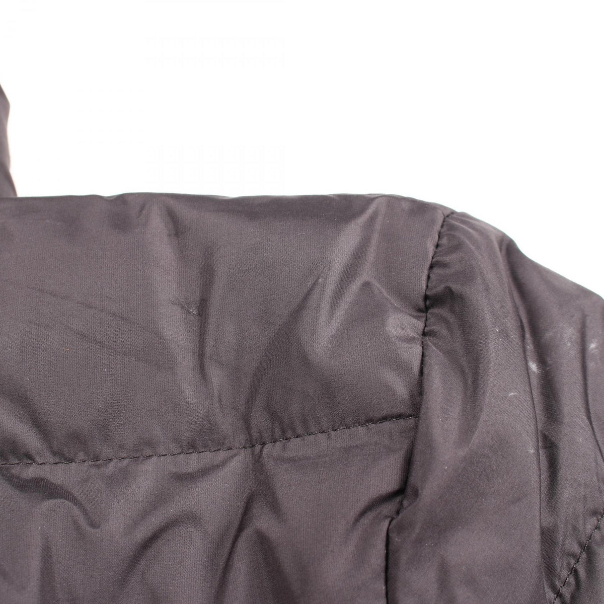 PRADA Hooded Triangle Logo Poly Down Jacket Black Size 48