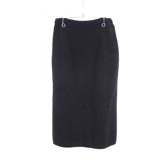 Drawer Cotton Knit Midi Skirt Blue Size 2