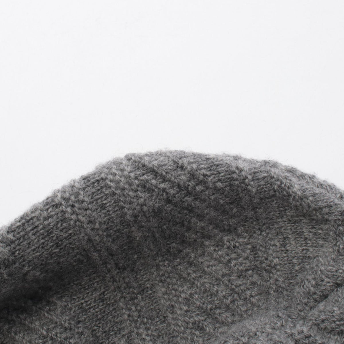 HERMES Sellier Button Wool Cashmere Knit Cap Size S