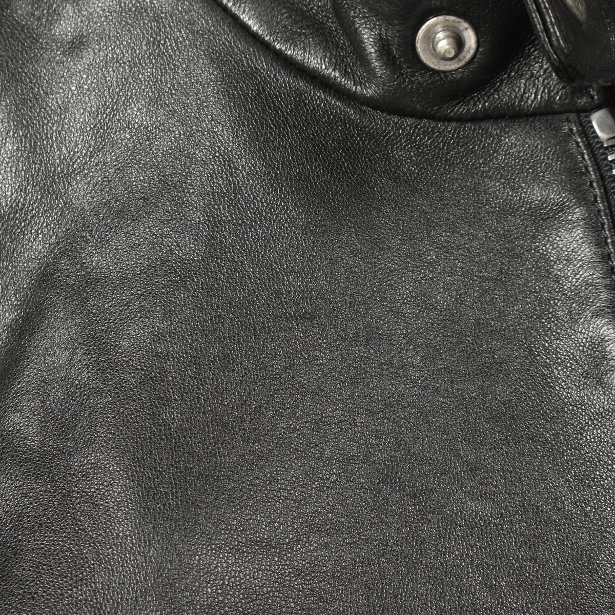 GUCCI Single Leather Riders Jacket Black Size 44