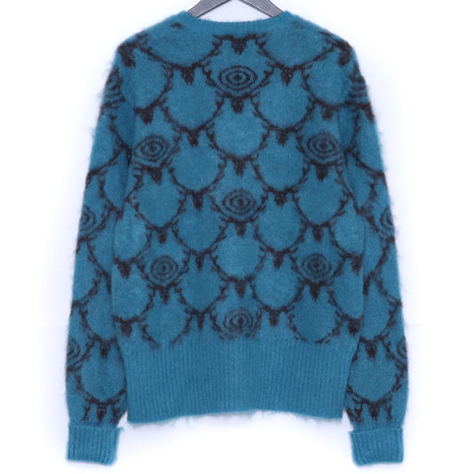 SOUTH2 WEST8 Loose Fit Mohair V-Neck Sweater Blue Size XS