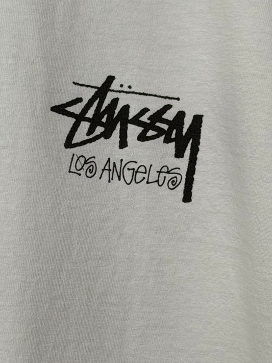 STUSSY Stock Los Angeles Tee Limited White Size XL
