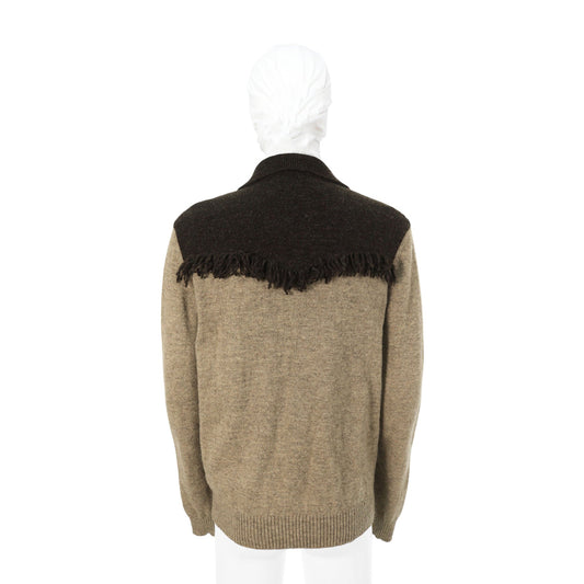 NUMBER (N)INE 2002AW Gray Brown Wool Knit Sweater Size 2