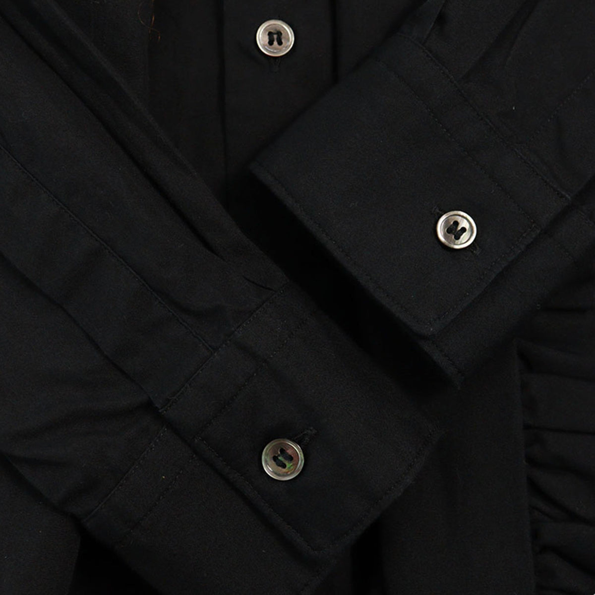 COMME des GARCONS 2017 S/S Black Cotton Shirt Size XS