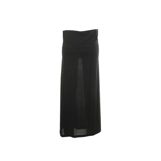 Yohji Yamamoto 1995 S/S Wool Midi Skirt Black Size SS