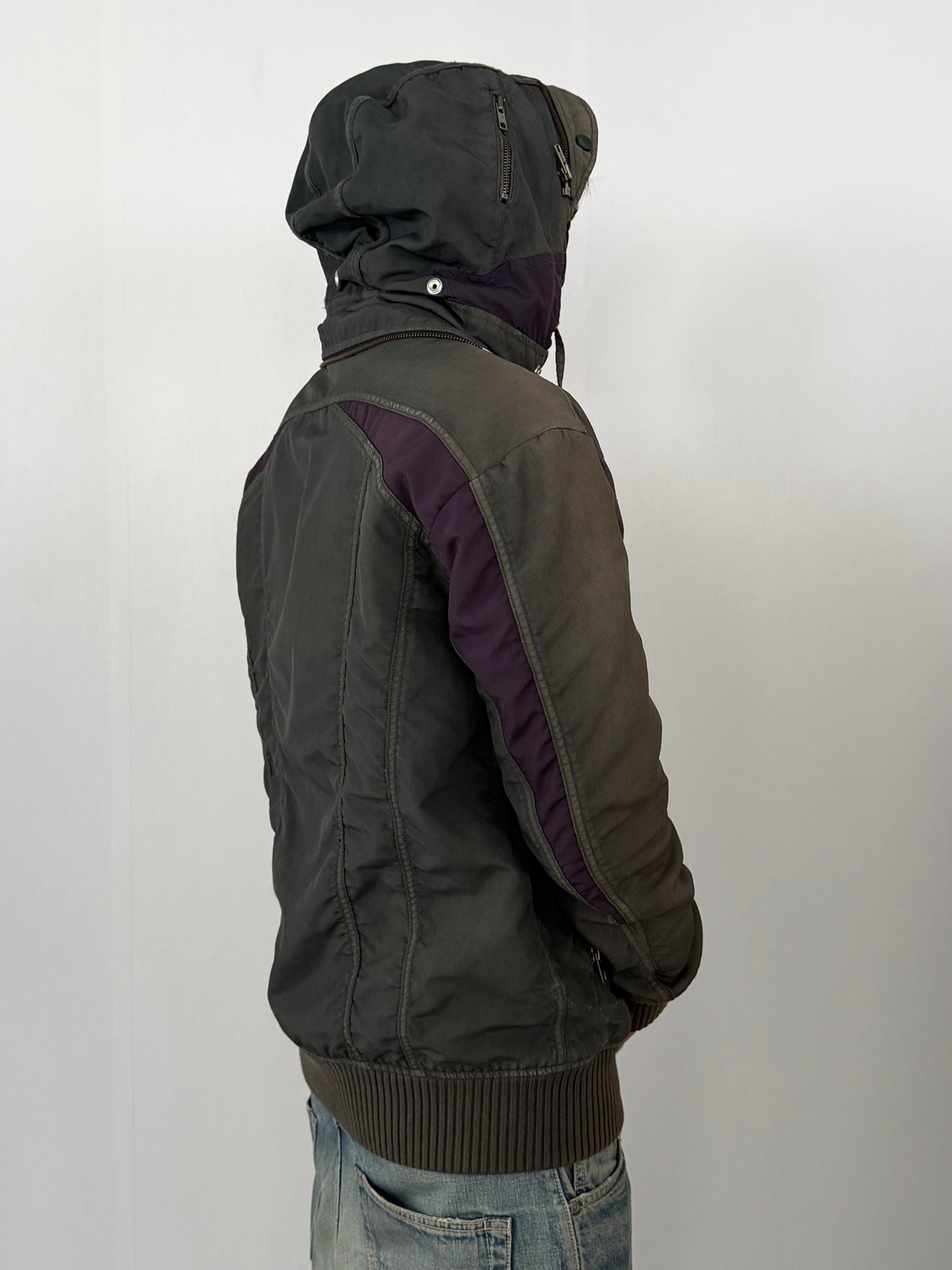 Diesel Green Technical Nylon Jacket Size M