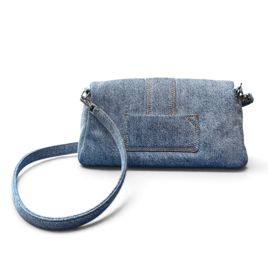 JACQUEMUS Le Bambimou Denim Padded Bag