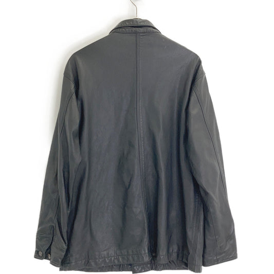 Schott Lamb Leather Coverall Jacket Black Size XL
