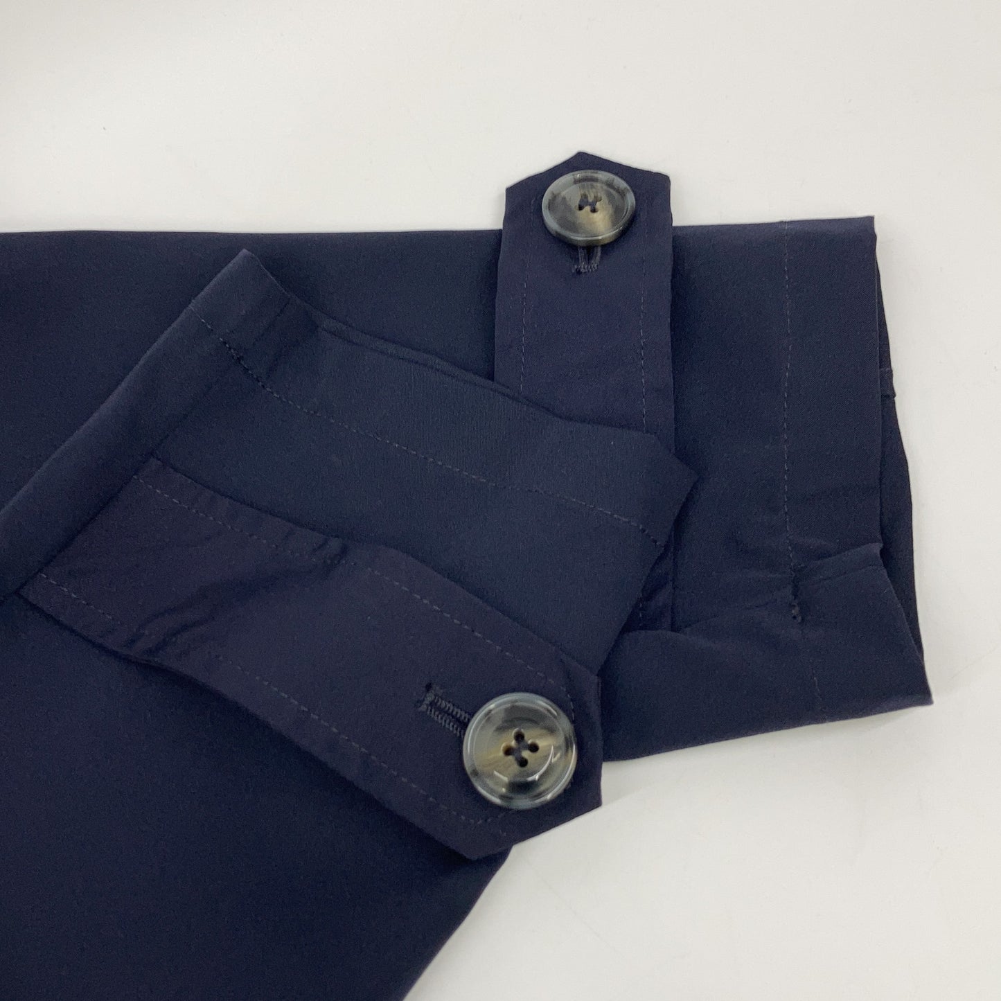 BARBA Navy SPOLVERINO Stretch Nylon Half Coat Size 48