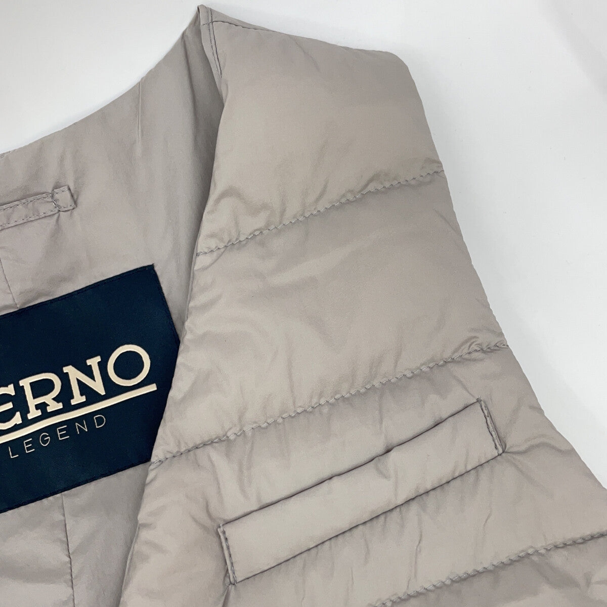 HERNO 002ULE-19288 Inner Down Gilet Vest Gray Size 44