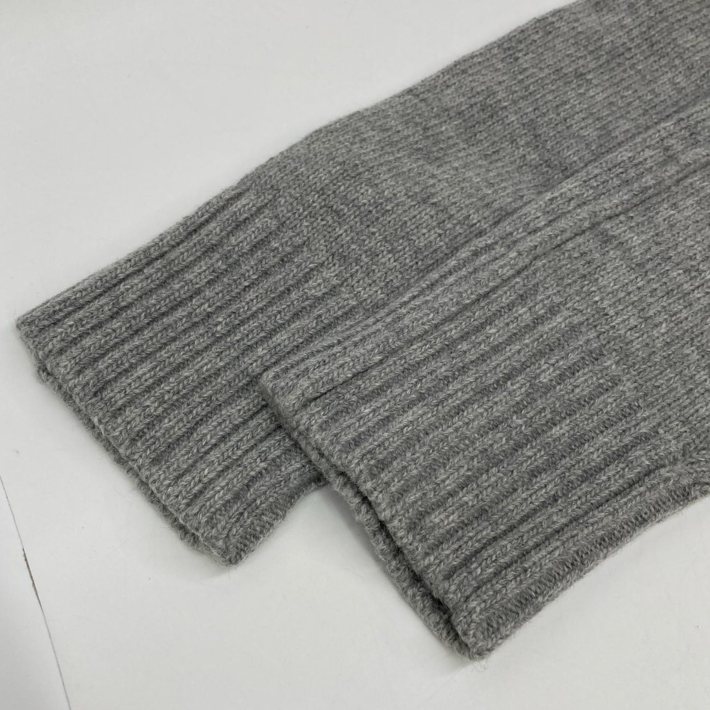 STONE ISLAND Stand Collar Wool Cardigan Gray Size M
