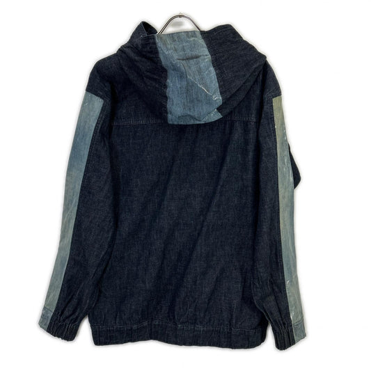 DIESEL BlackGold Indigo Denim Hooded Jacket Size 46