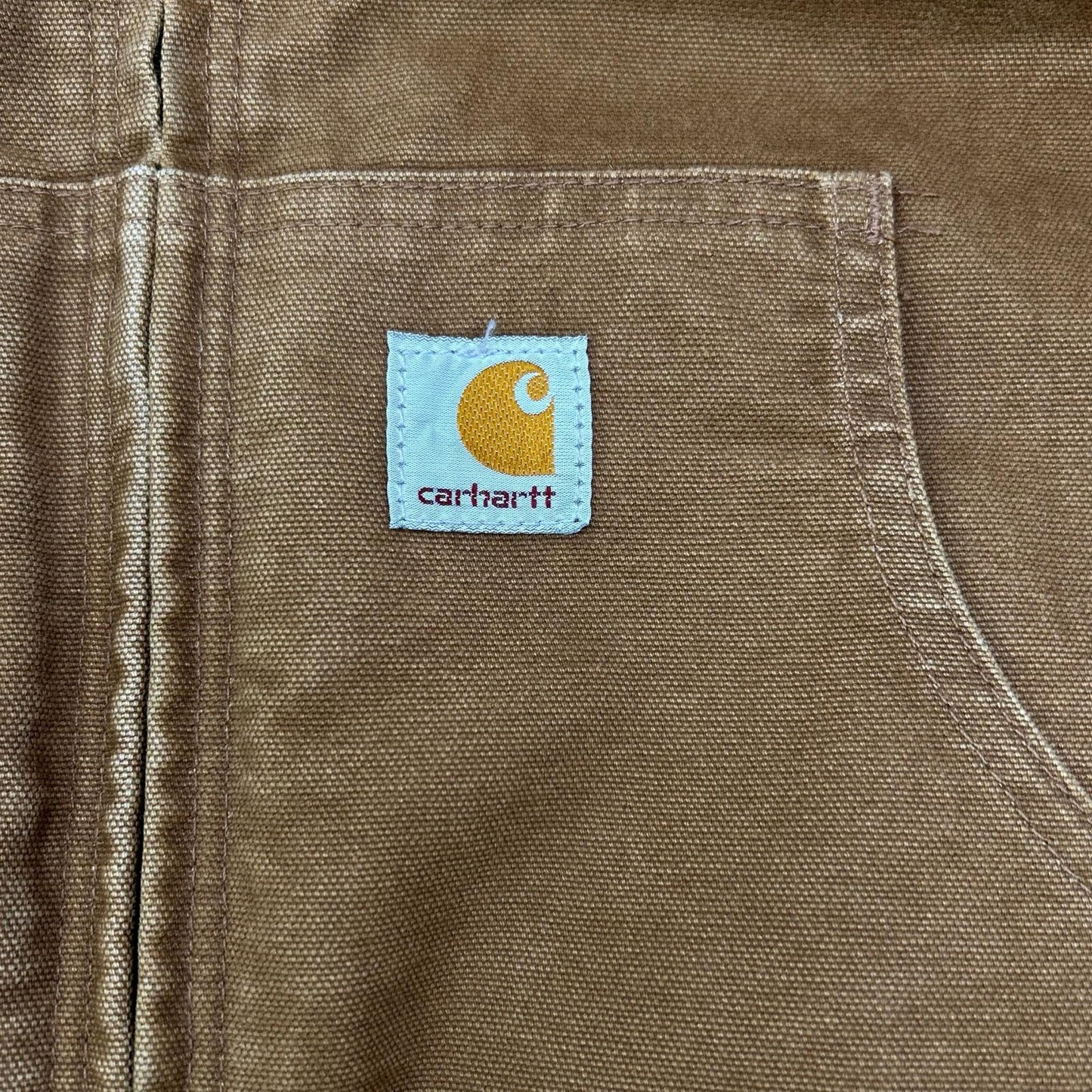 carhartt Brown Duck Canvas Active Jacket Size L