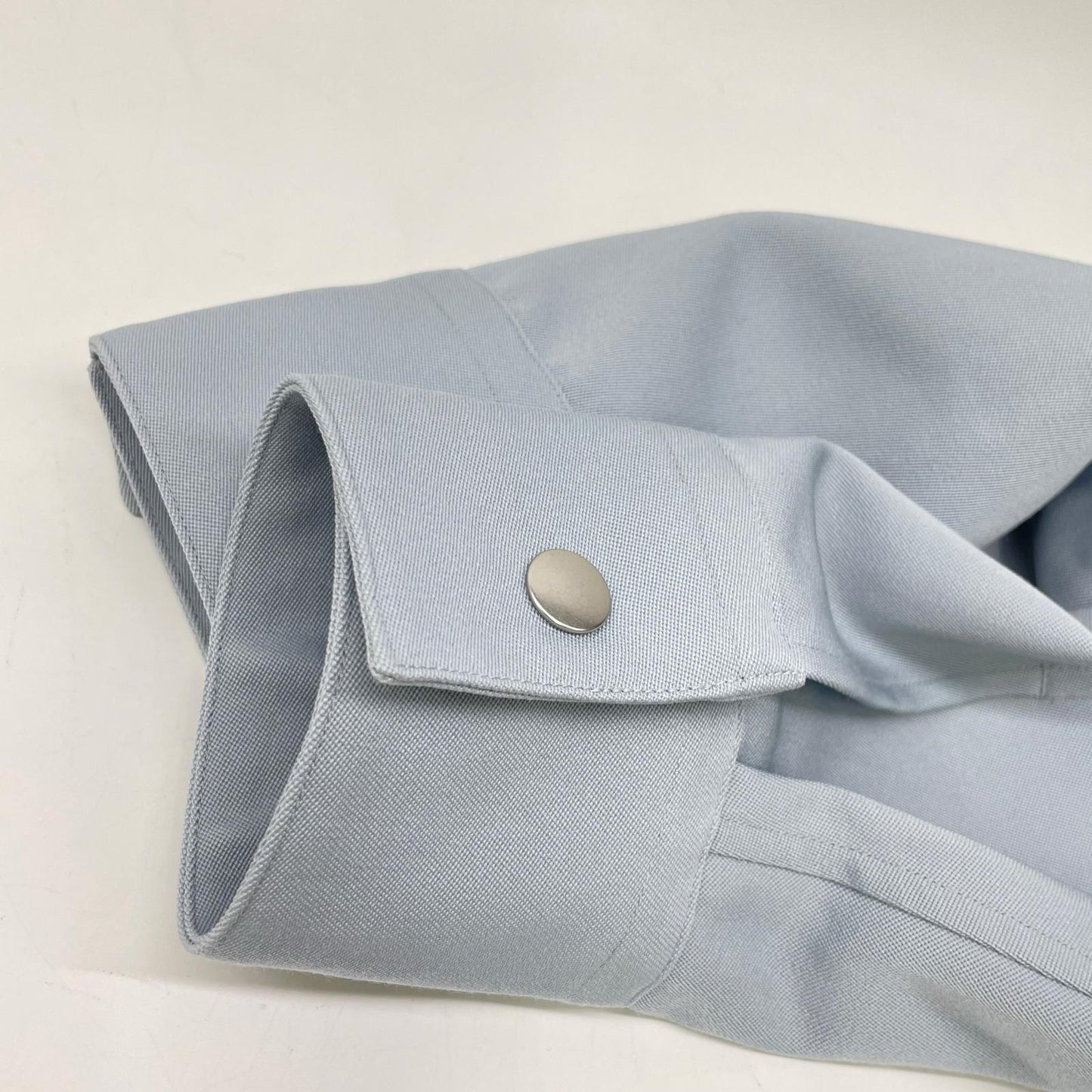 JILSANDER 23 Wool Shirt Jacket Blue Size L