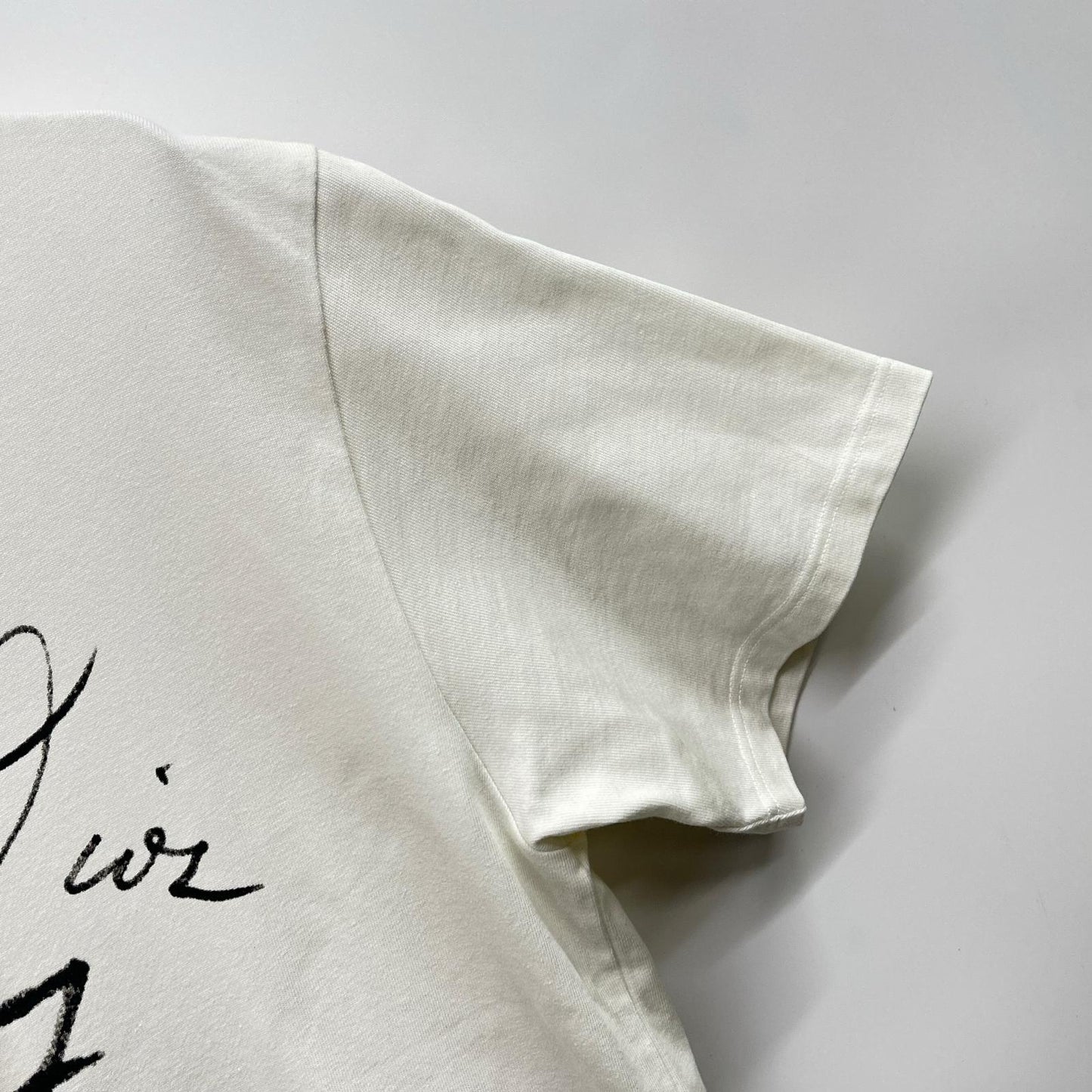 DIOR 493J696F0554 Print T-Shirt White Size L
