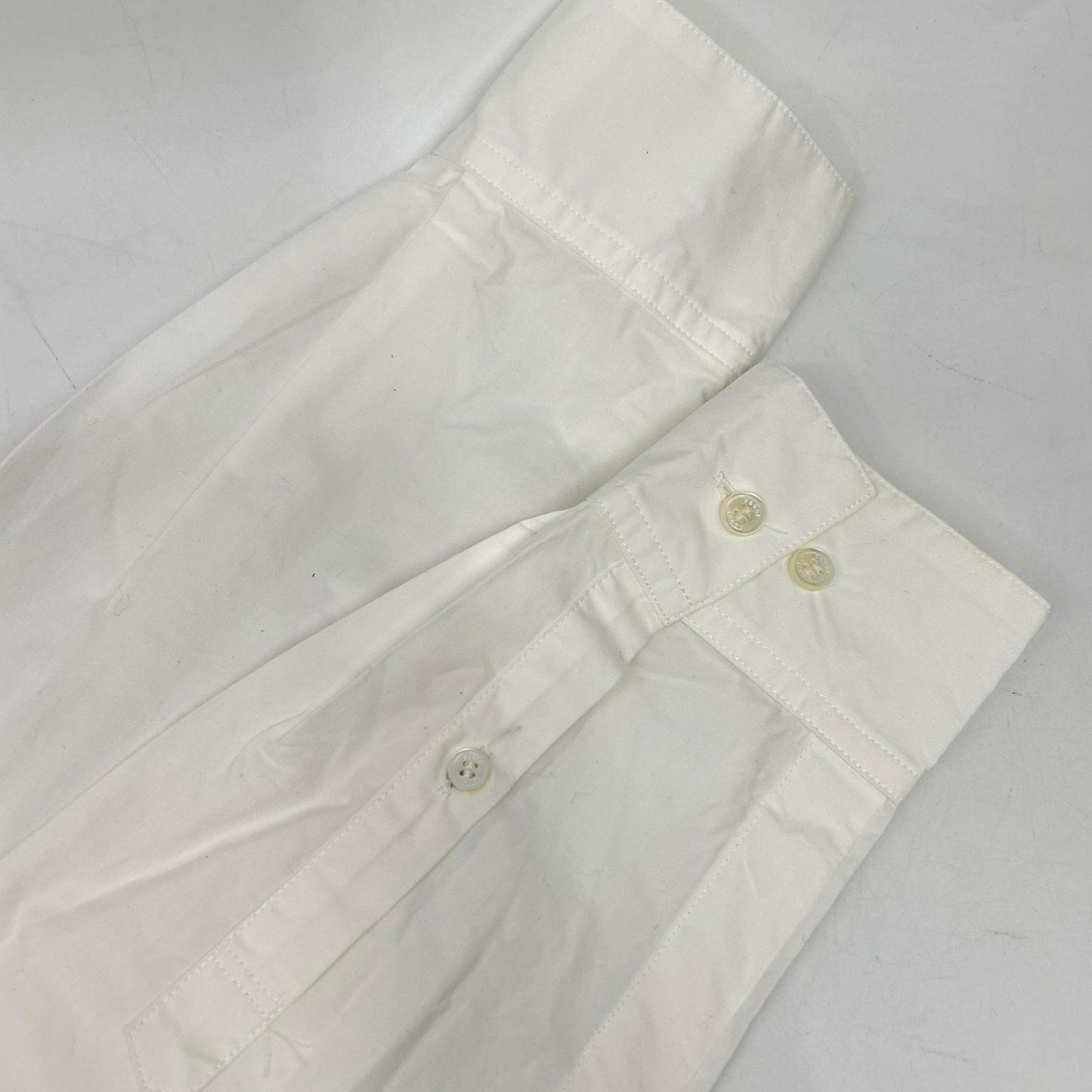 sacai White/Gray Docking Shirt Hoodie Size 1