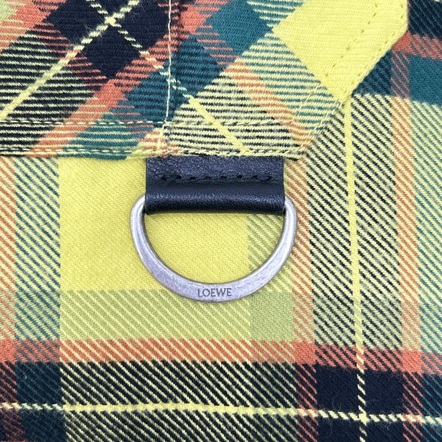 LOEWE 21AW Check Oversized Yellow Size 44