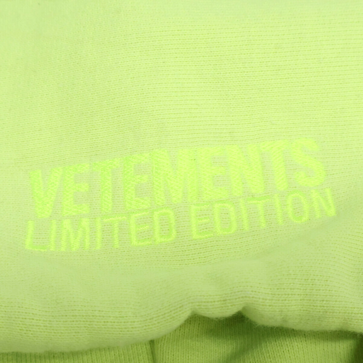 VETEMENTS 23AW Logo Gradient Hoodie Yellow/Green Size S