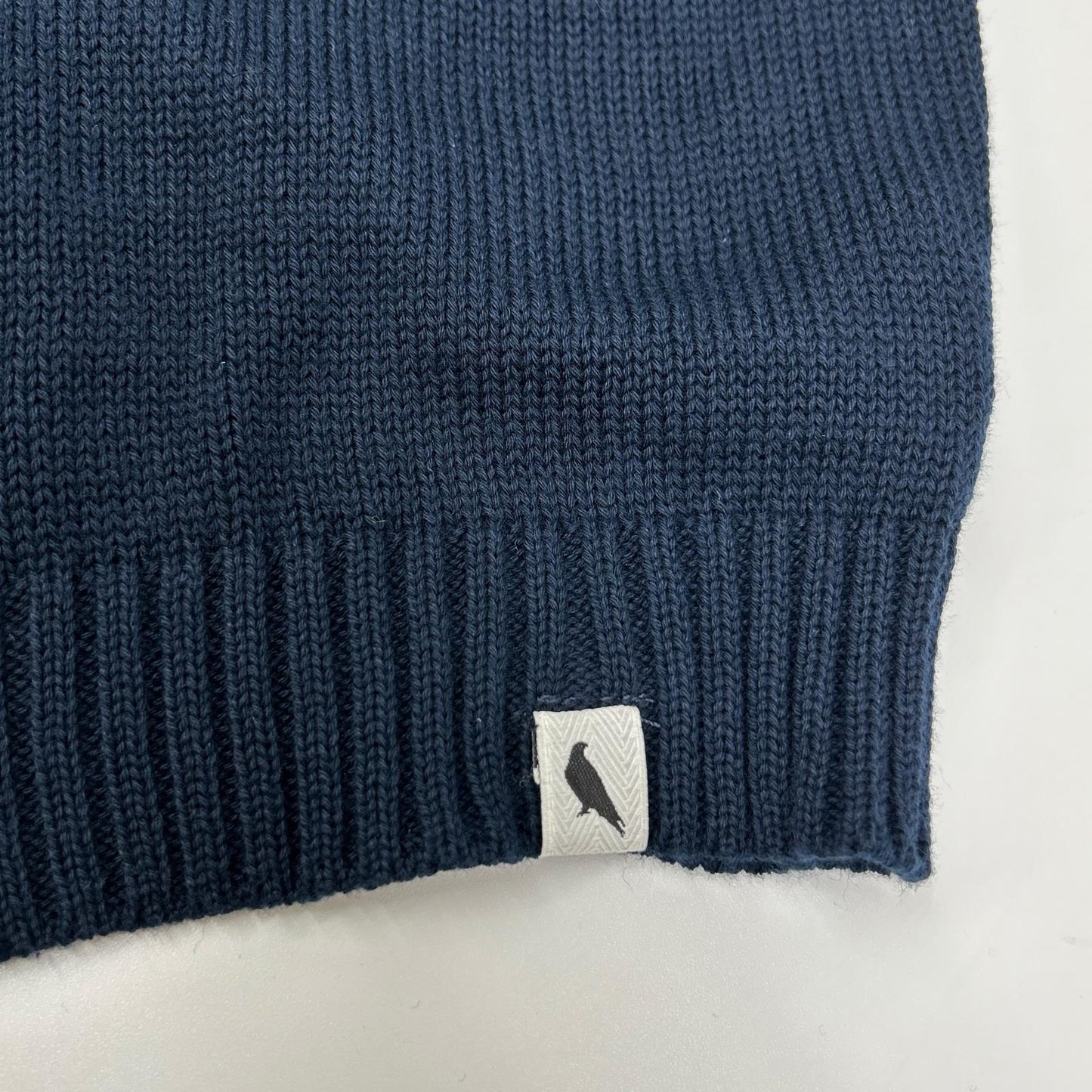 PEREGRINE CO-100 Navy Cotton Zip Knit Jacket Size M