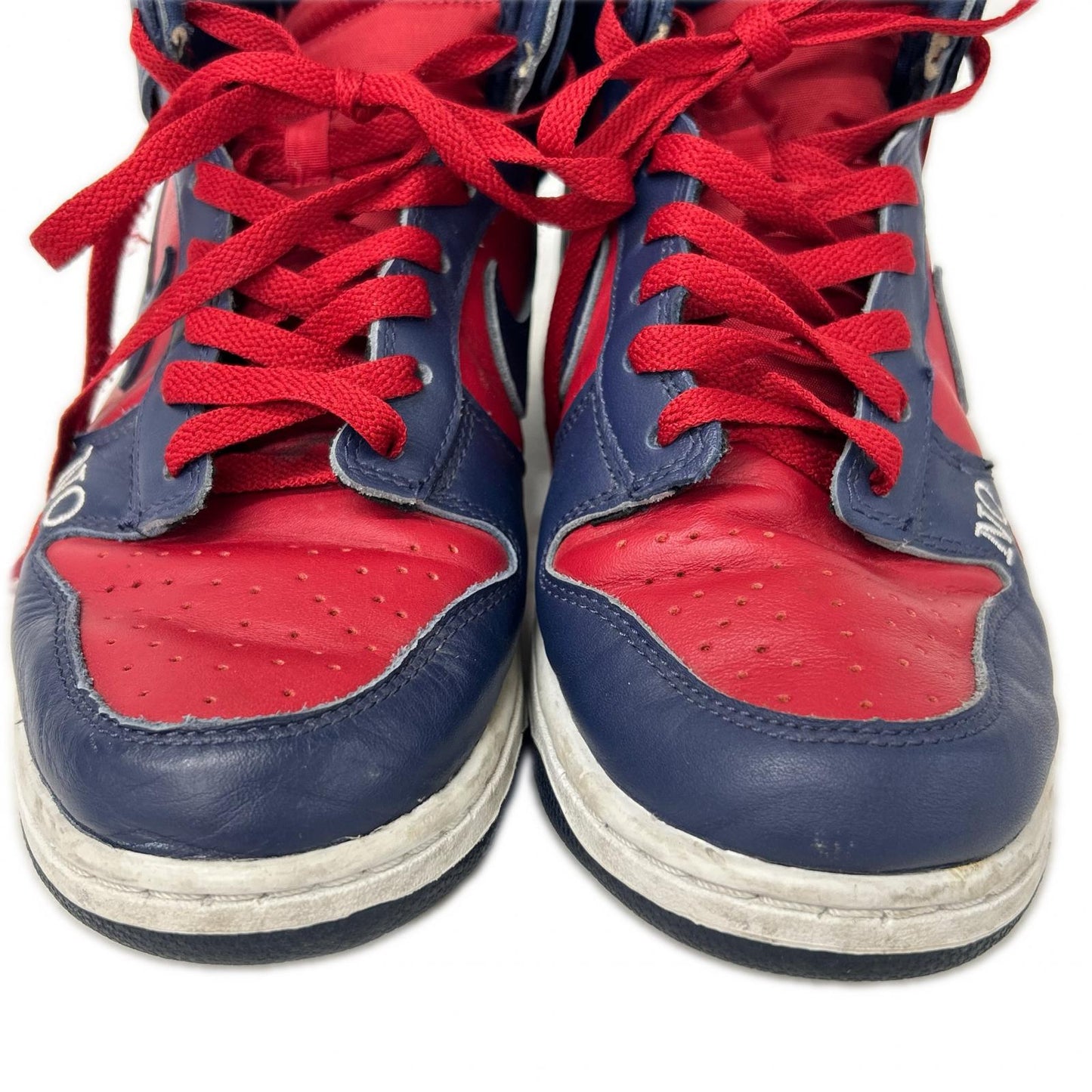 NIKE x Supreme SB Dunk High OG QS Varsity Red Sneakers Size 27