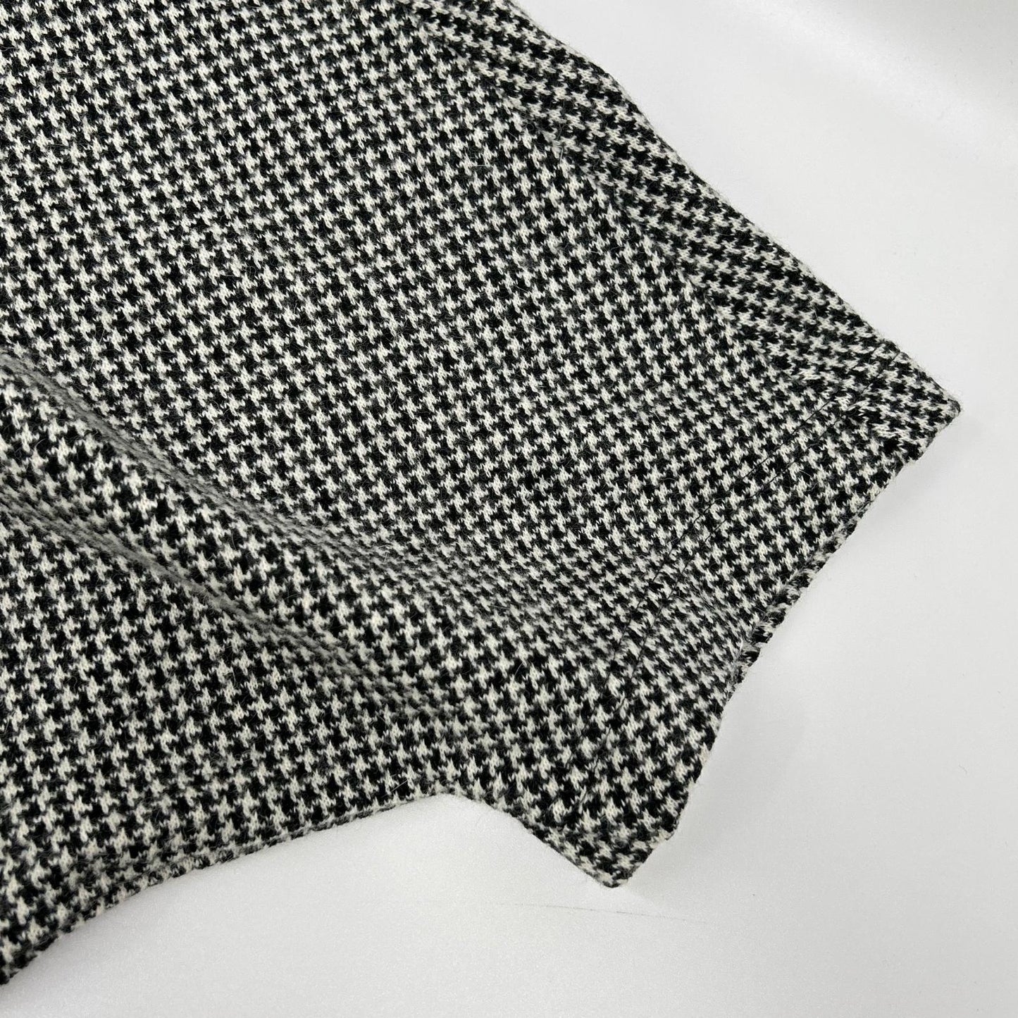 Y's Houndstooth Sarouel Pants Black White Size 2
