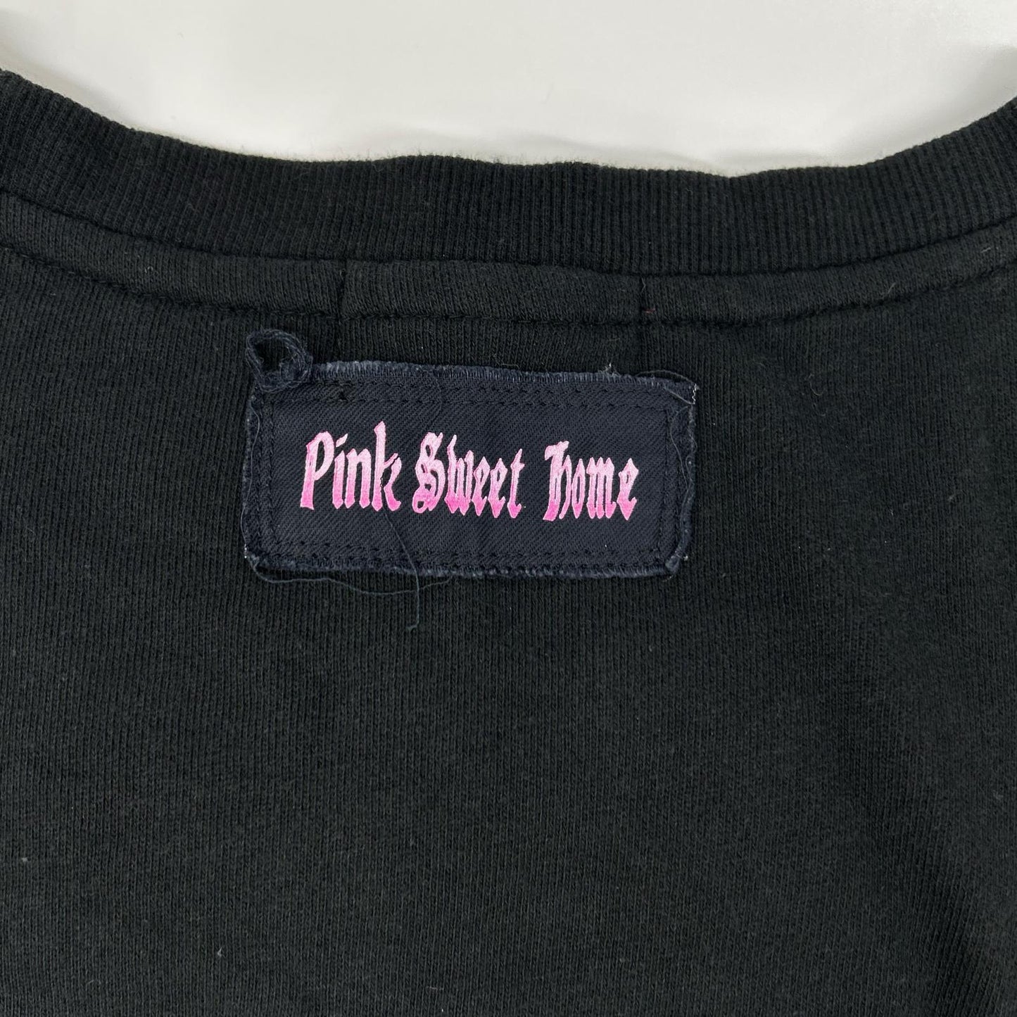 Y's Neon Print Cotton Sweatshirt Black Size 51