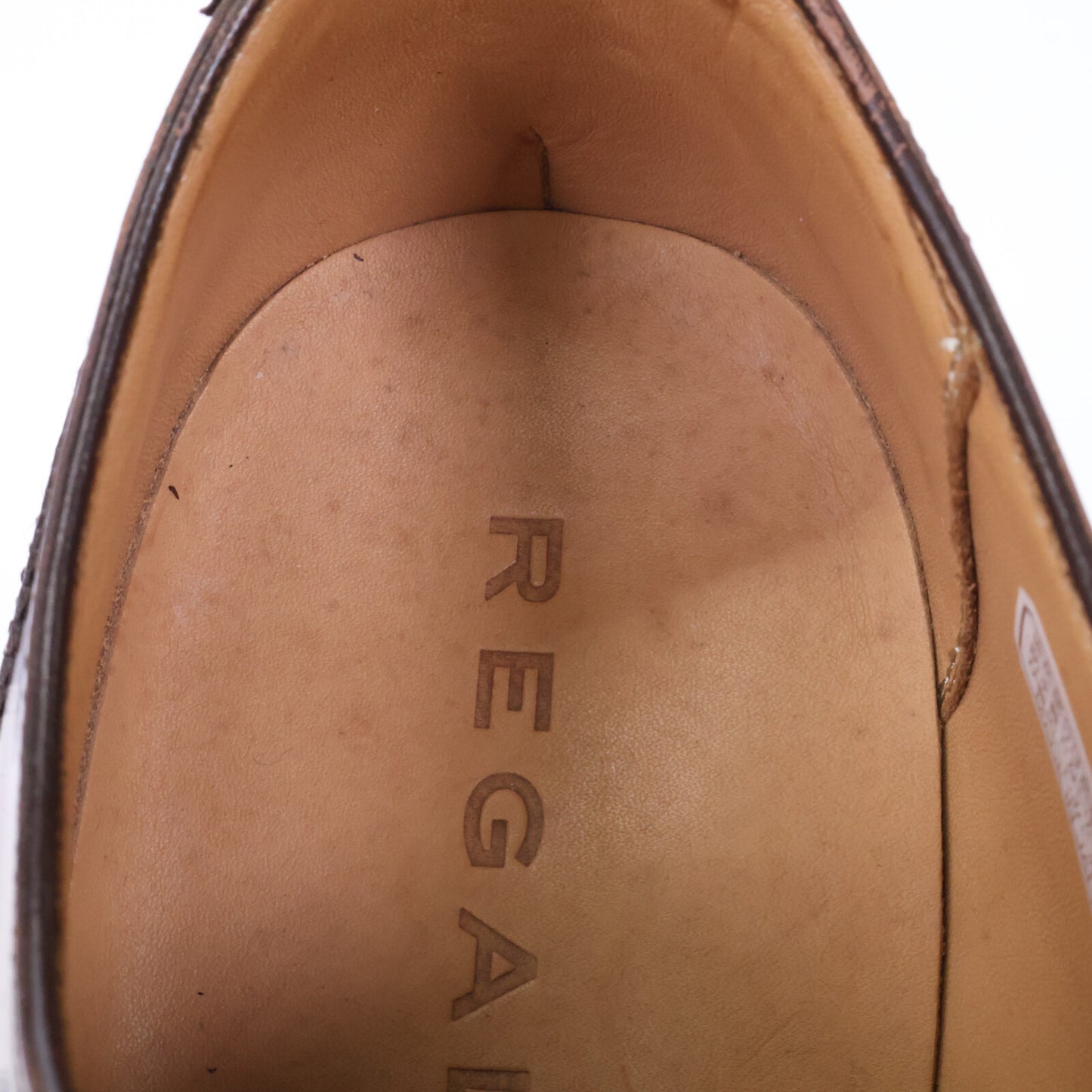 REGAL Leather Wingtip Sneakers Brown Size 26EEE