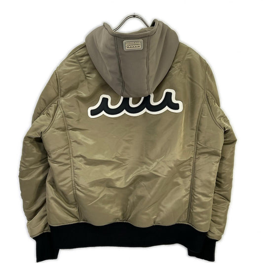 ACANTHUS x Muta Marine Nylon Hooded Jacket Khaki Size XL