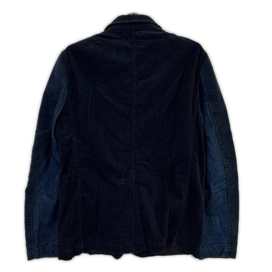 COMMEdesGARCONS SHIRT Cotton Corduroy Jacket Navy Size S