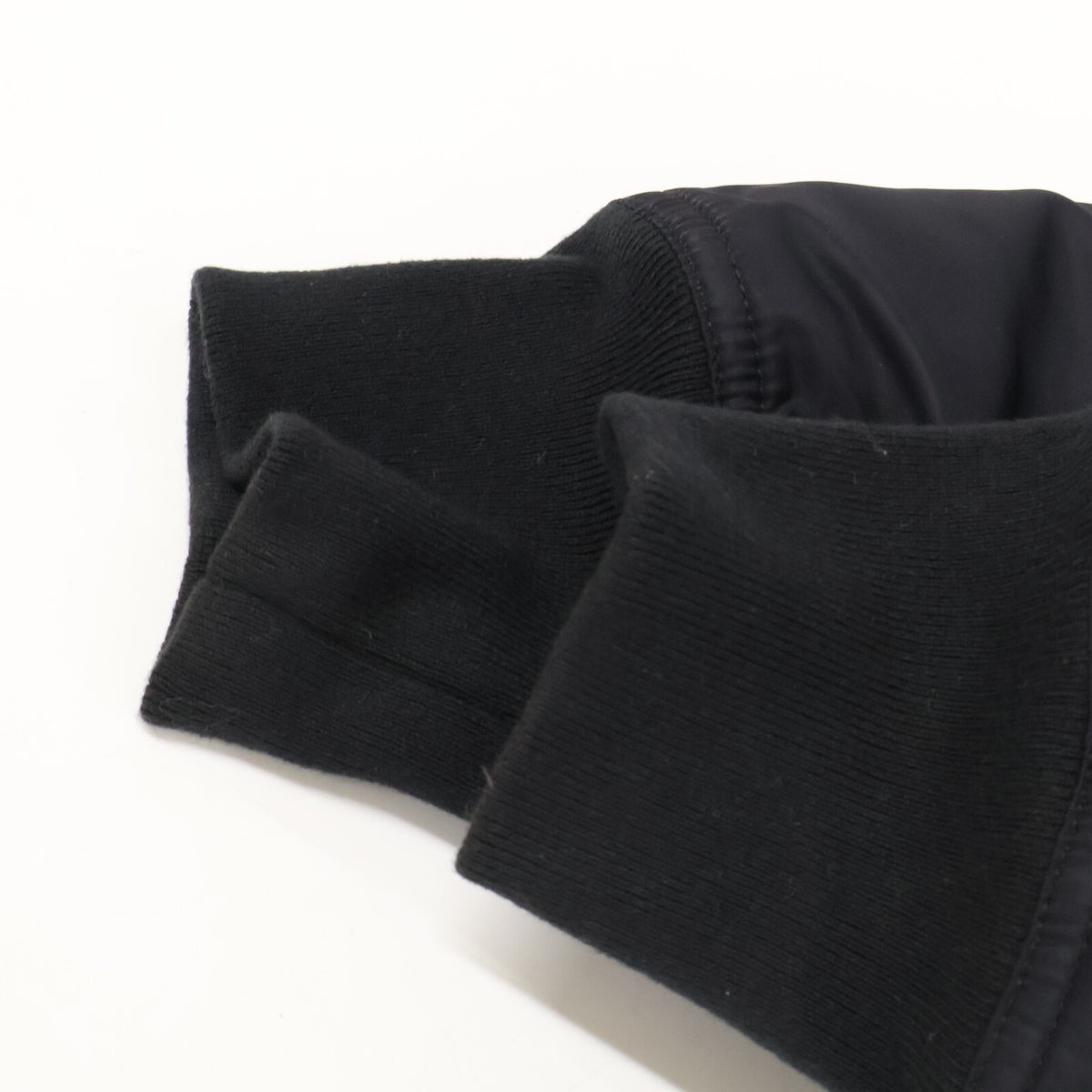 DARK SHADOW Hooded Long Padded Bomber Jacket Black Size S