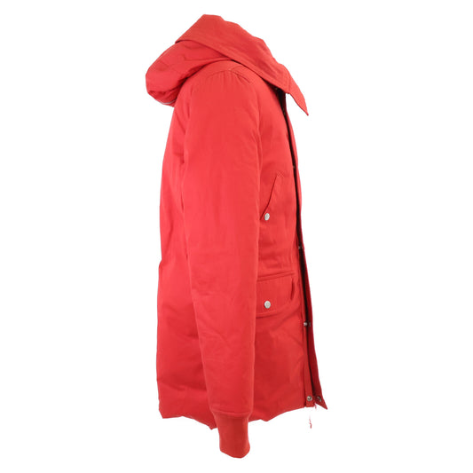 Rick Owens JUMBO PARKA BROTHER Hooded Jacket Red Size 46