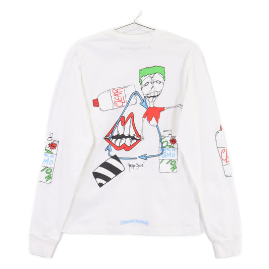 Chrome Hearts x MATTY BOY Retro Cycle T-Shirt White Size S