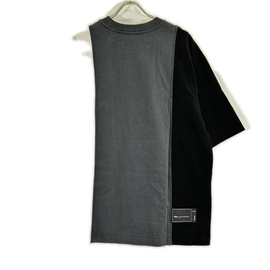 WE11DONE WD-TP7-20-100 Black/White Cotton T-Shirt Size T