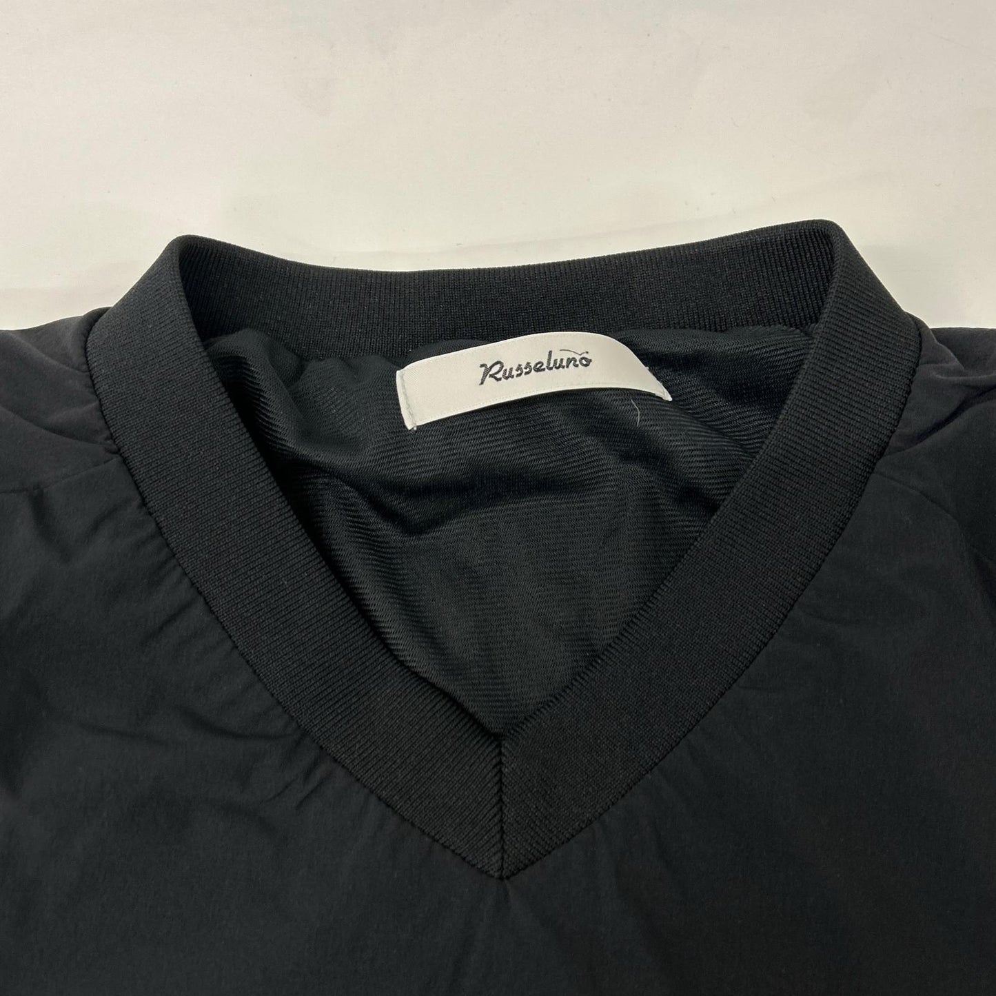 RUSSELUNO Black College Logo Pullover Sweatshirt Size XL