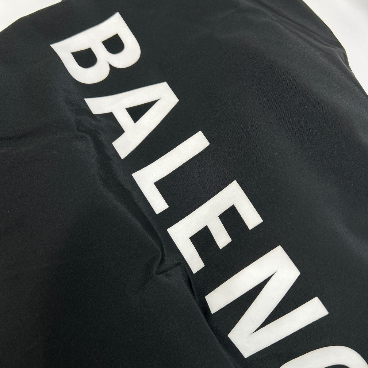 BALENCIAGA Back Logo Nylon Jacket Black