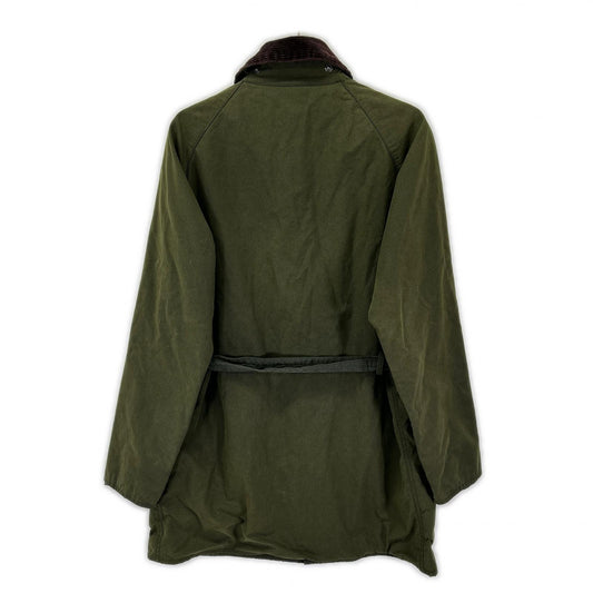 Barbour Khaki Solway Zip Oiled Coat Size 38