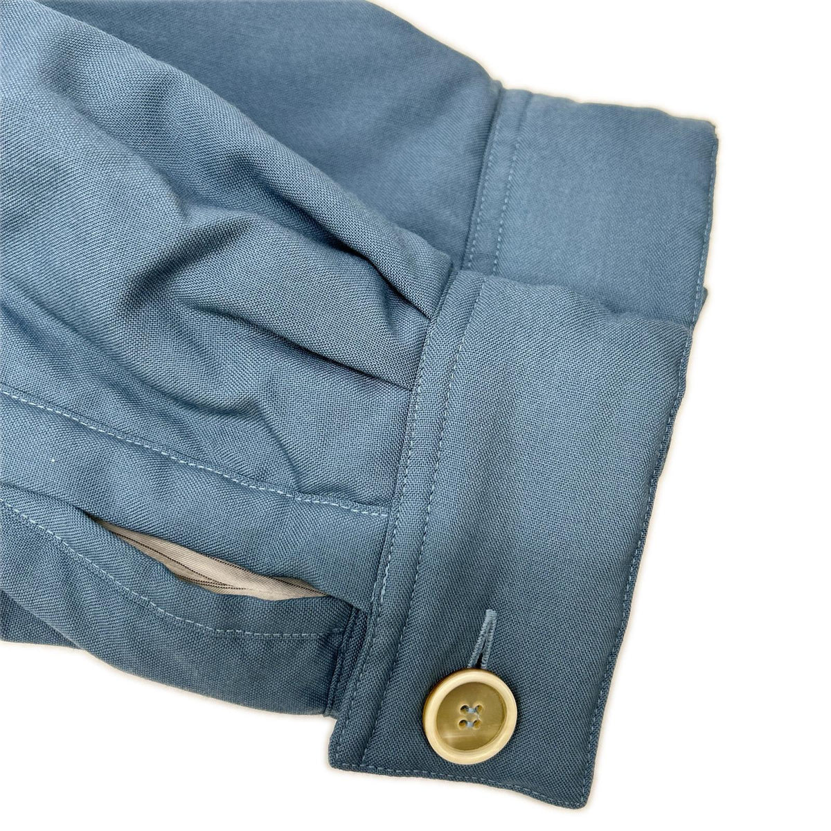 MARNI 20AW Wool Padded Shirt Blouson Blue Size 44