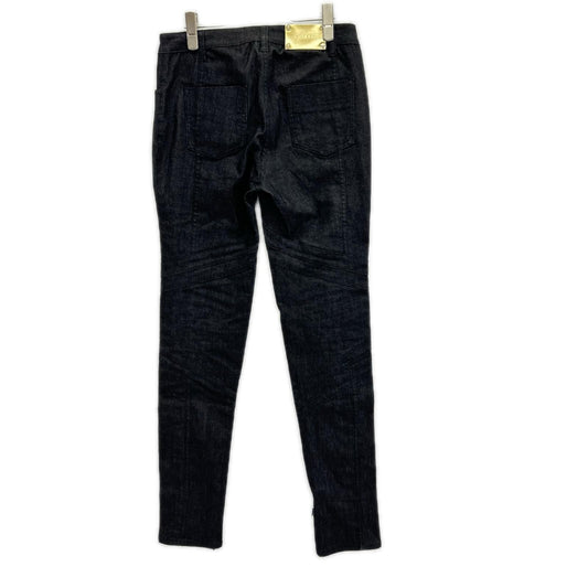 GIANNIVERSACE Black Gold Medusa Button Jeans Size 26