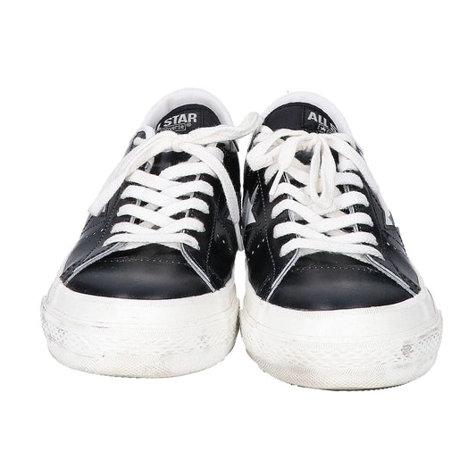 Converse One Star J Low Top Leather Sneakers Black Size 7