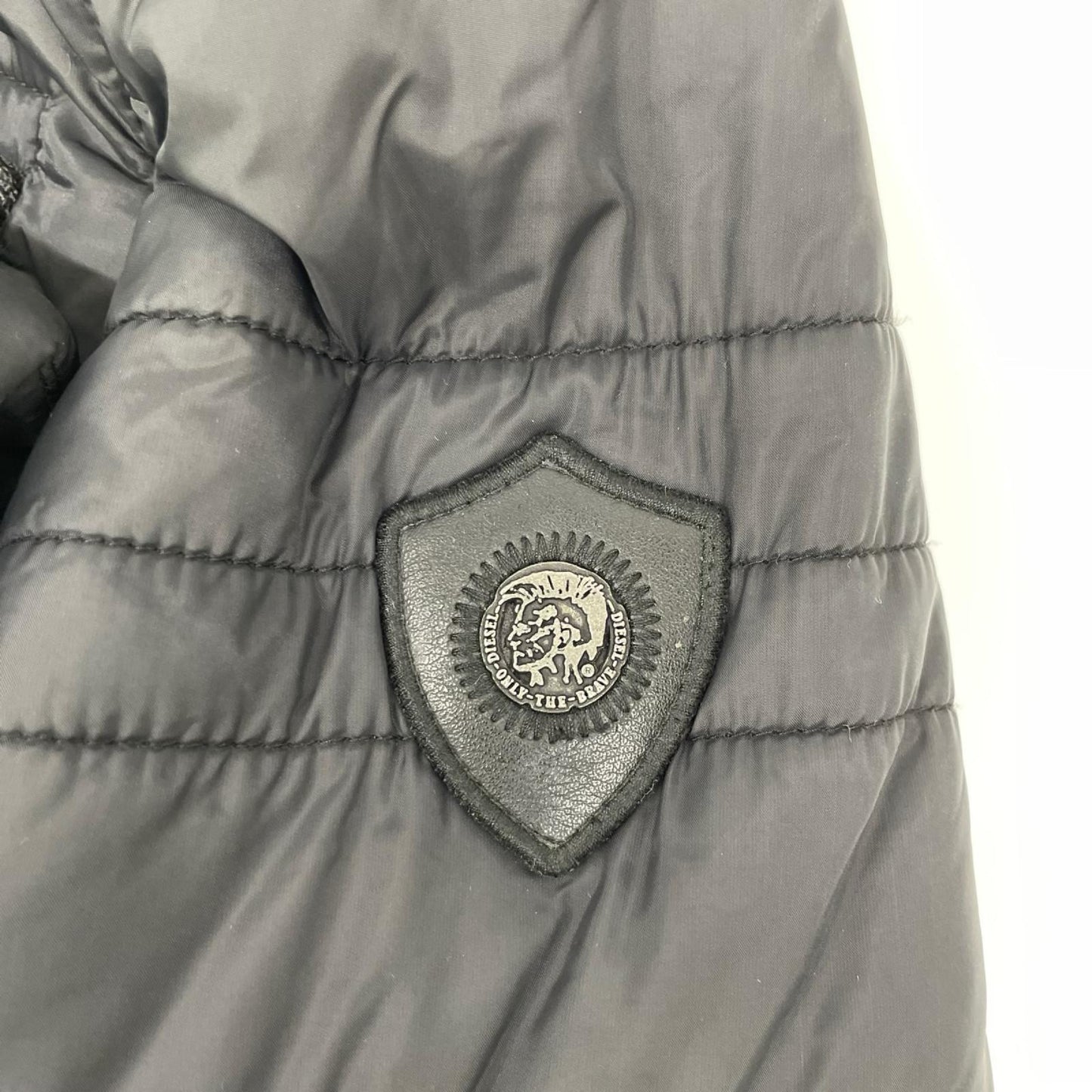 DIESEL Black Nylon Reversible Rider Jacket Size S