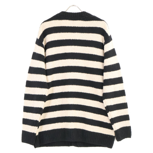 DRIES VAN NOTEN Black/White Cashmere Wool Cardigan Size S