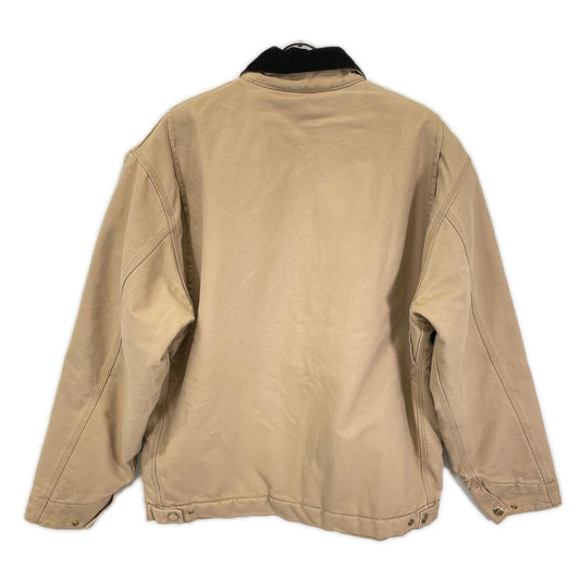Carhartt OG Detroit Jacket Beige Cotton Size L