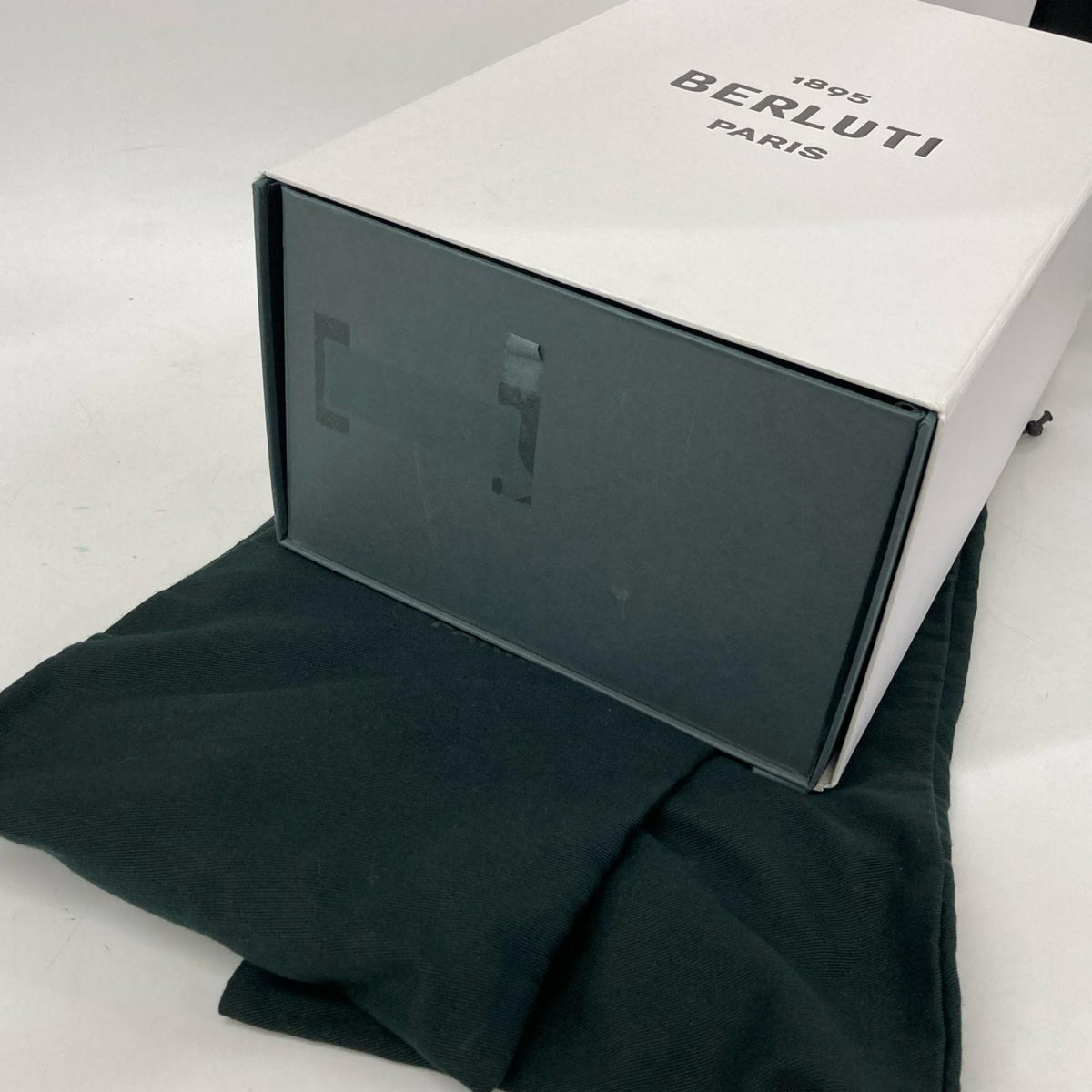 berluti Playtime Scritto Leather Sneakers White/Navy Size UK 10.5