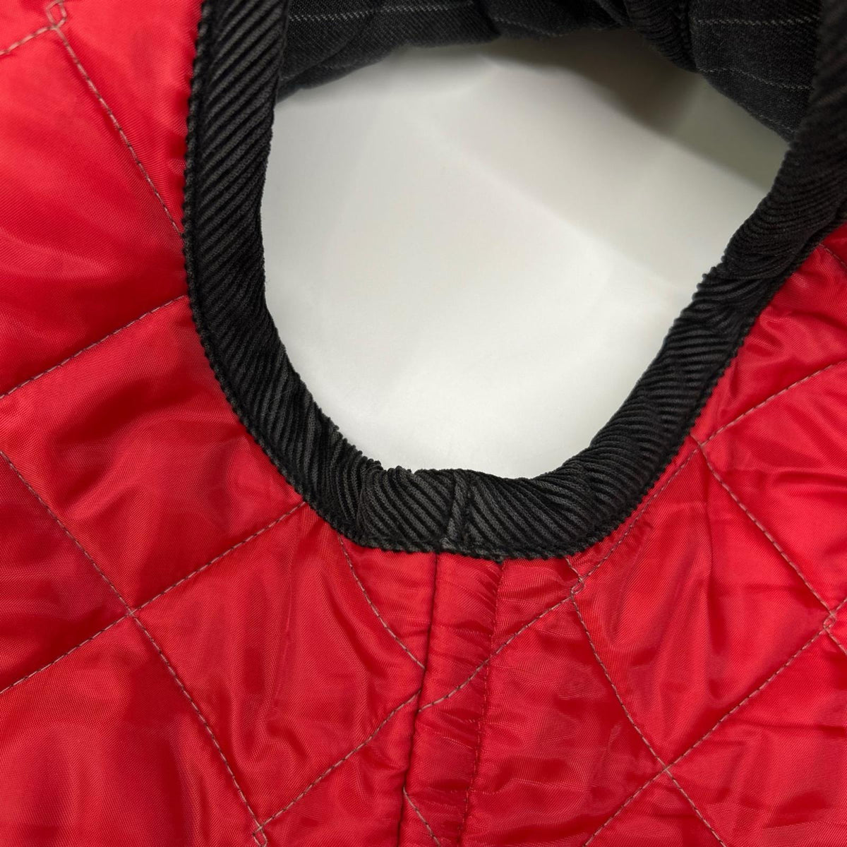 LAVENHAM Stripe Quilted Vest Red/Gray Size 48